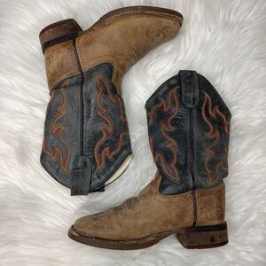 Old West Kids Leather Boots | Size Kid’s 12